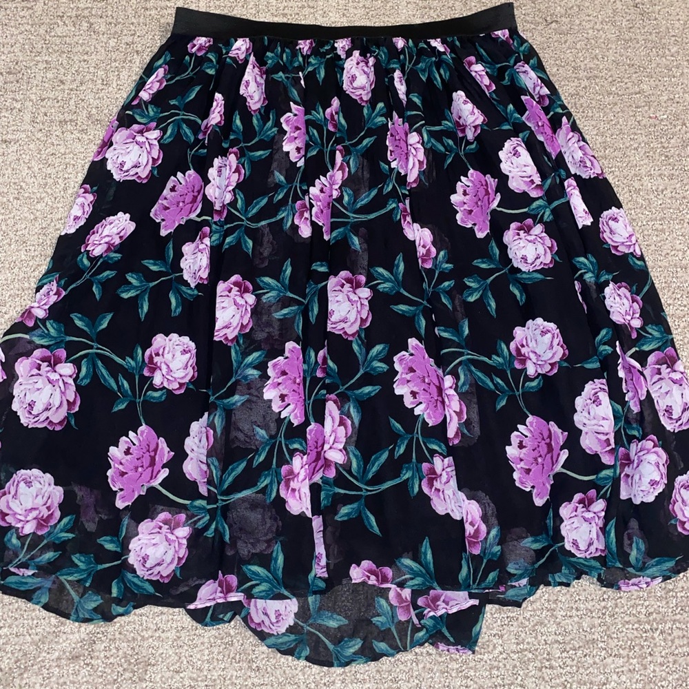 Jaclyn Smith | Purple Floral Skirt | Kmart